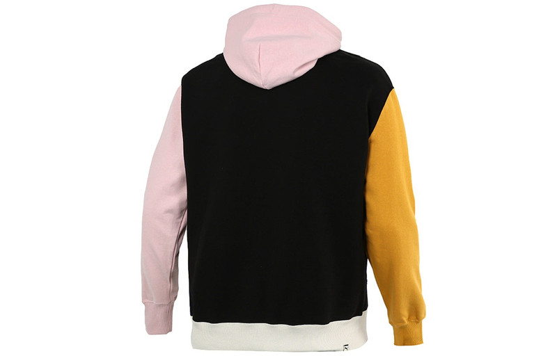 PUMA PUMA Sports Colorblock hooded Casual Pullover Black 533040-51 outlook