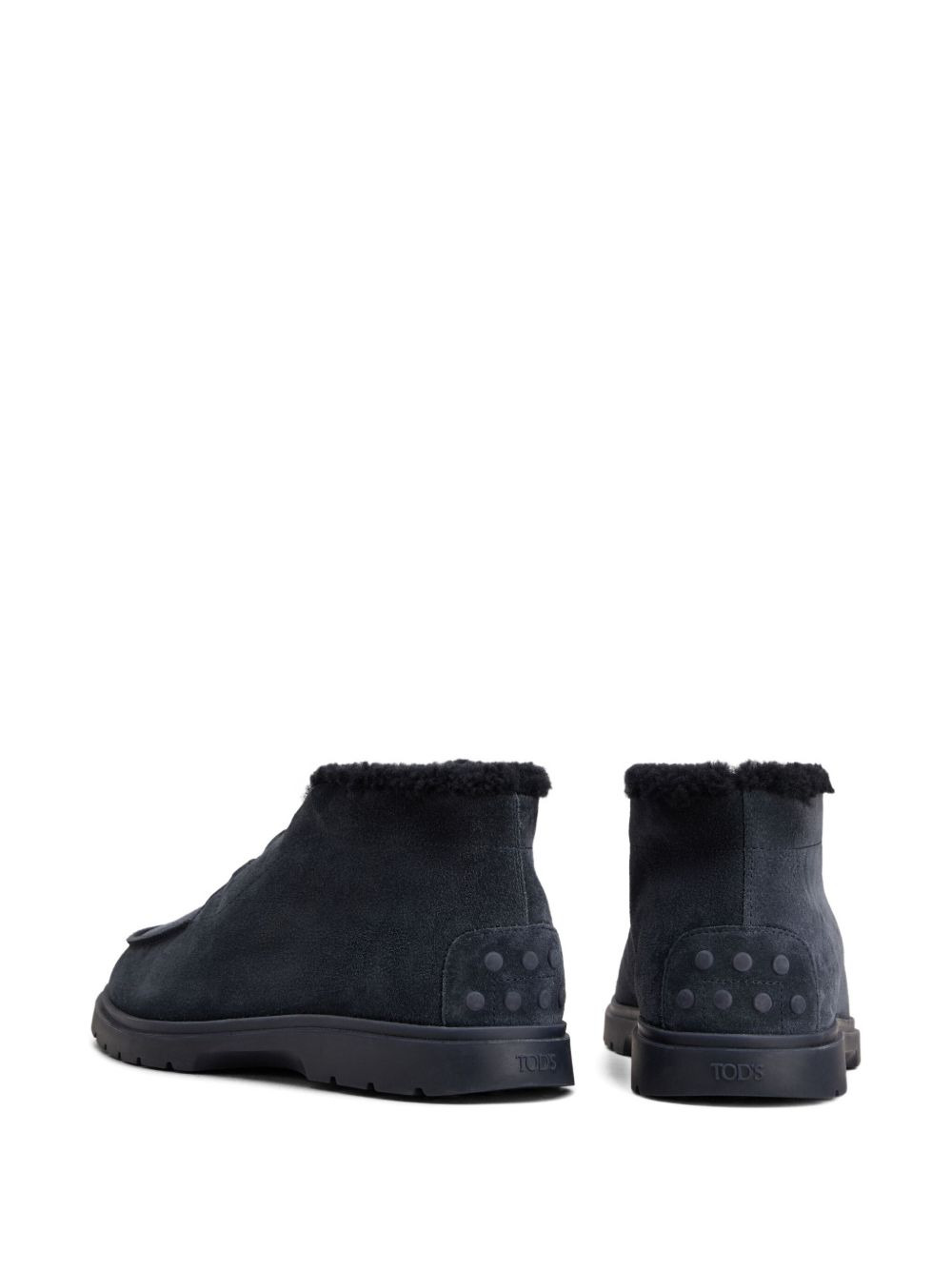 shearling lace-up boots - 3