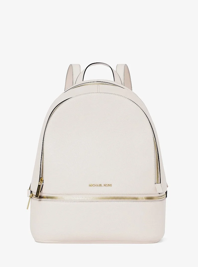 Rhea Medium Pebbled Leather Backpack - 1
