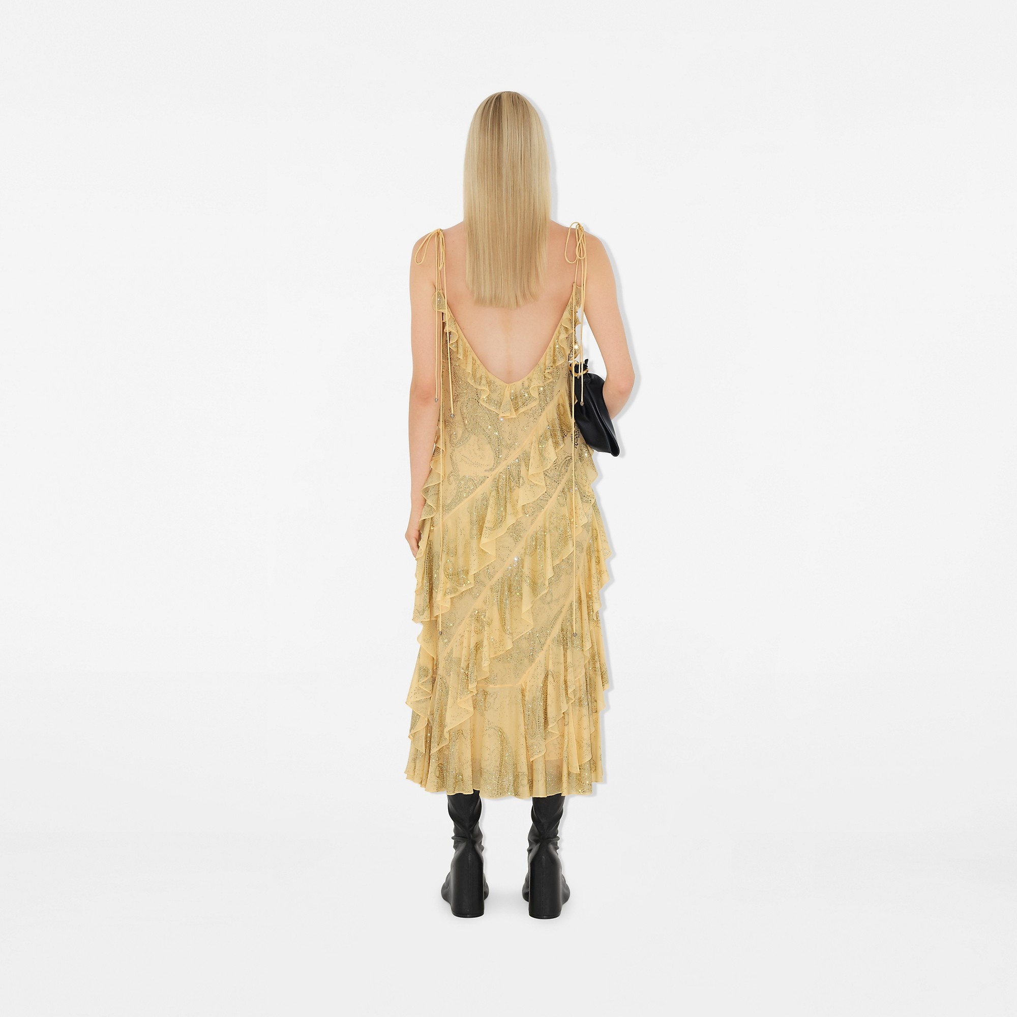 Crystal Paisley Jersey Dress - 4
