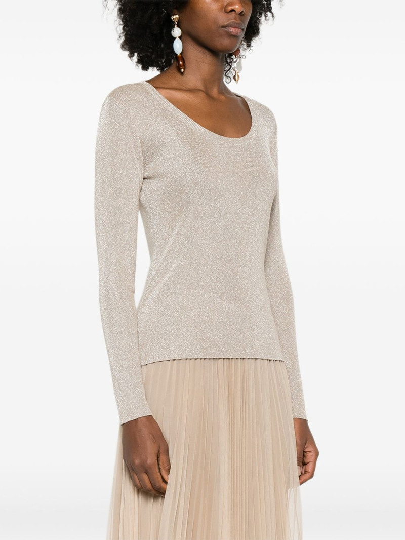 scoop-neck long-sleeve top 3