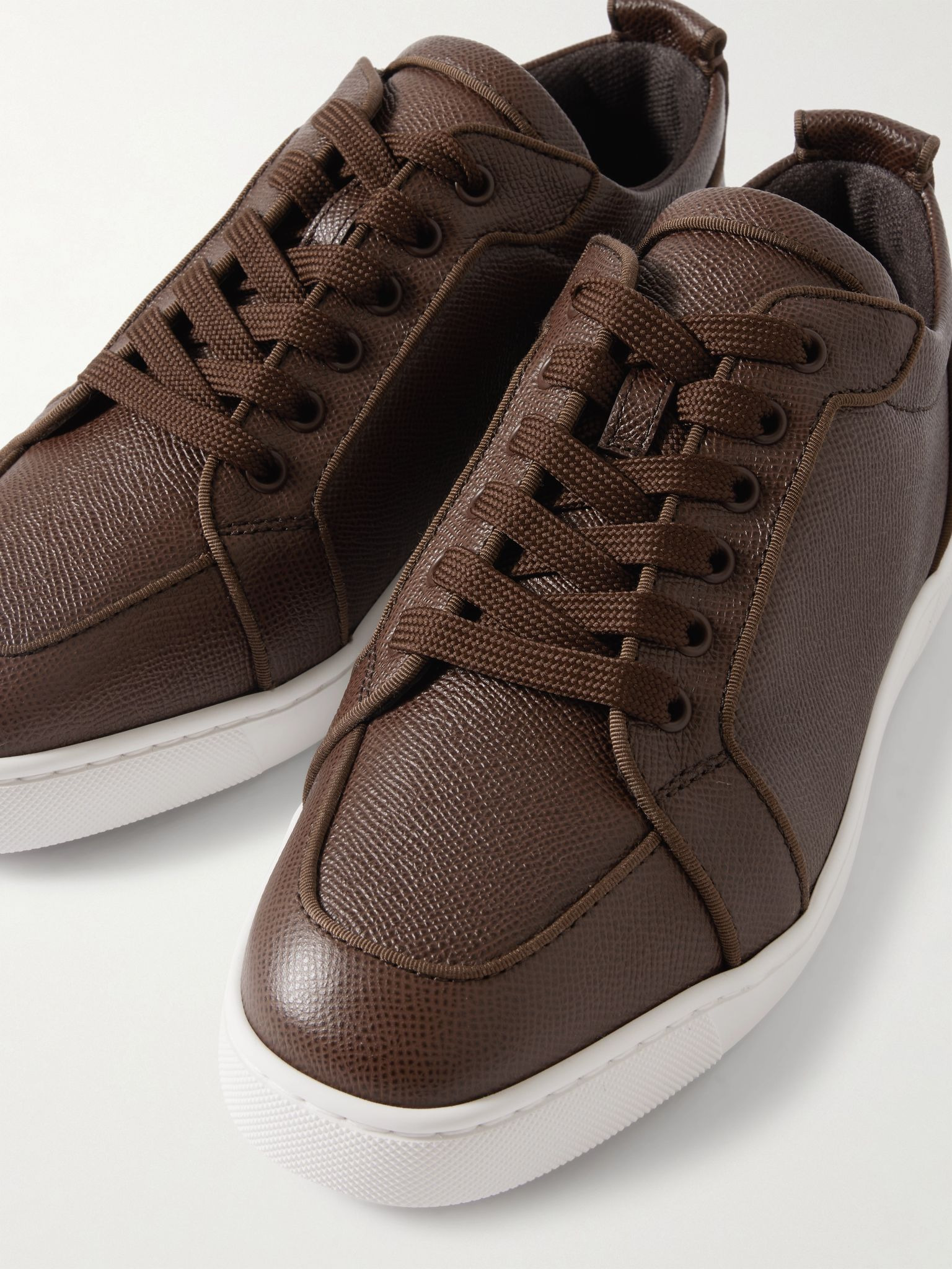 Rantulow Full-Grain Leather Sneakers Brown - 6
