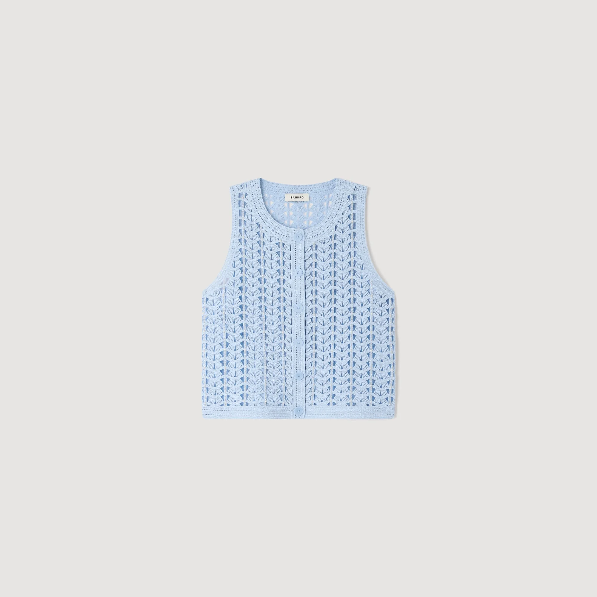 BEADED CROCHET TOP - 1