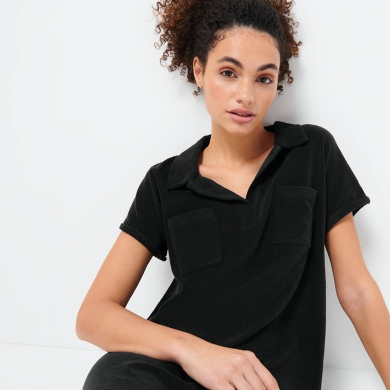 Women Terry Long Polo Dress 8
