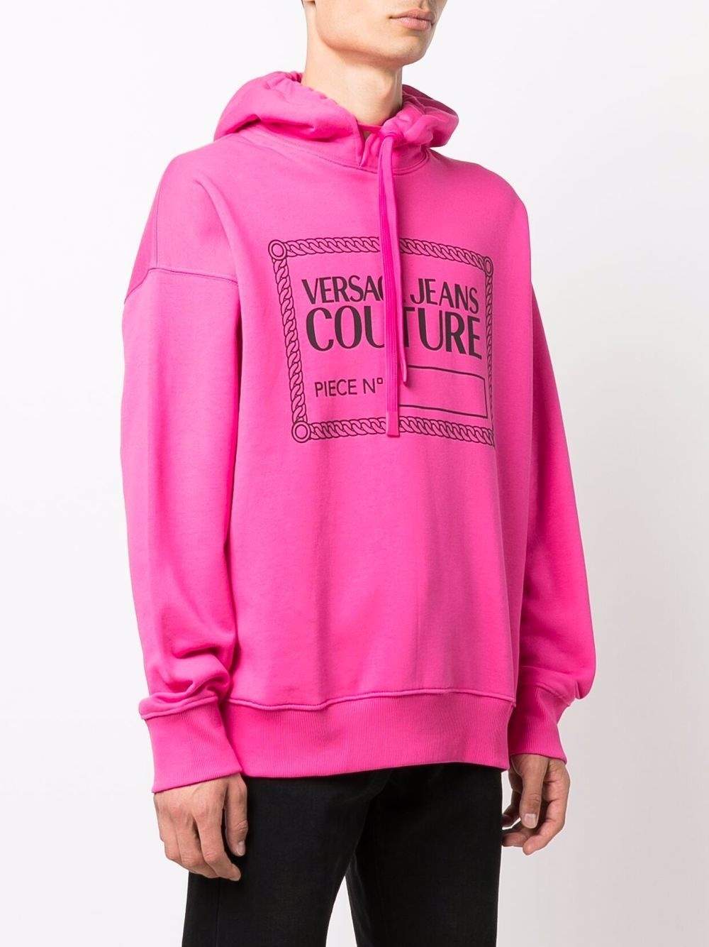 logo-print drawstring hoodie - 3