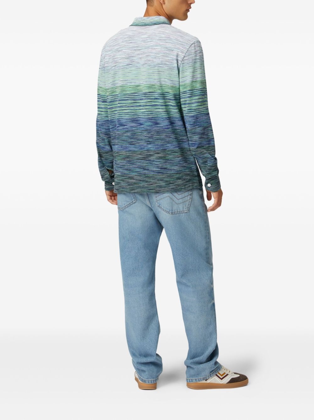 striped cotton polo shirt - 3