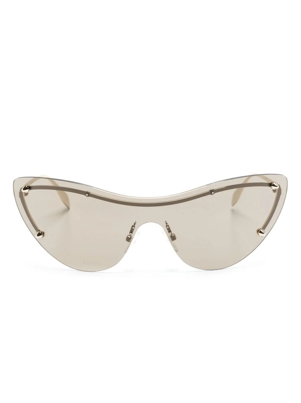 Spike-stud detail cat-eye mask sunglasses - 1
