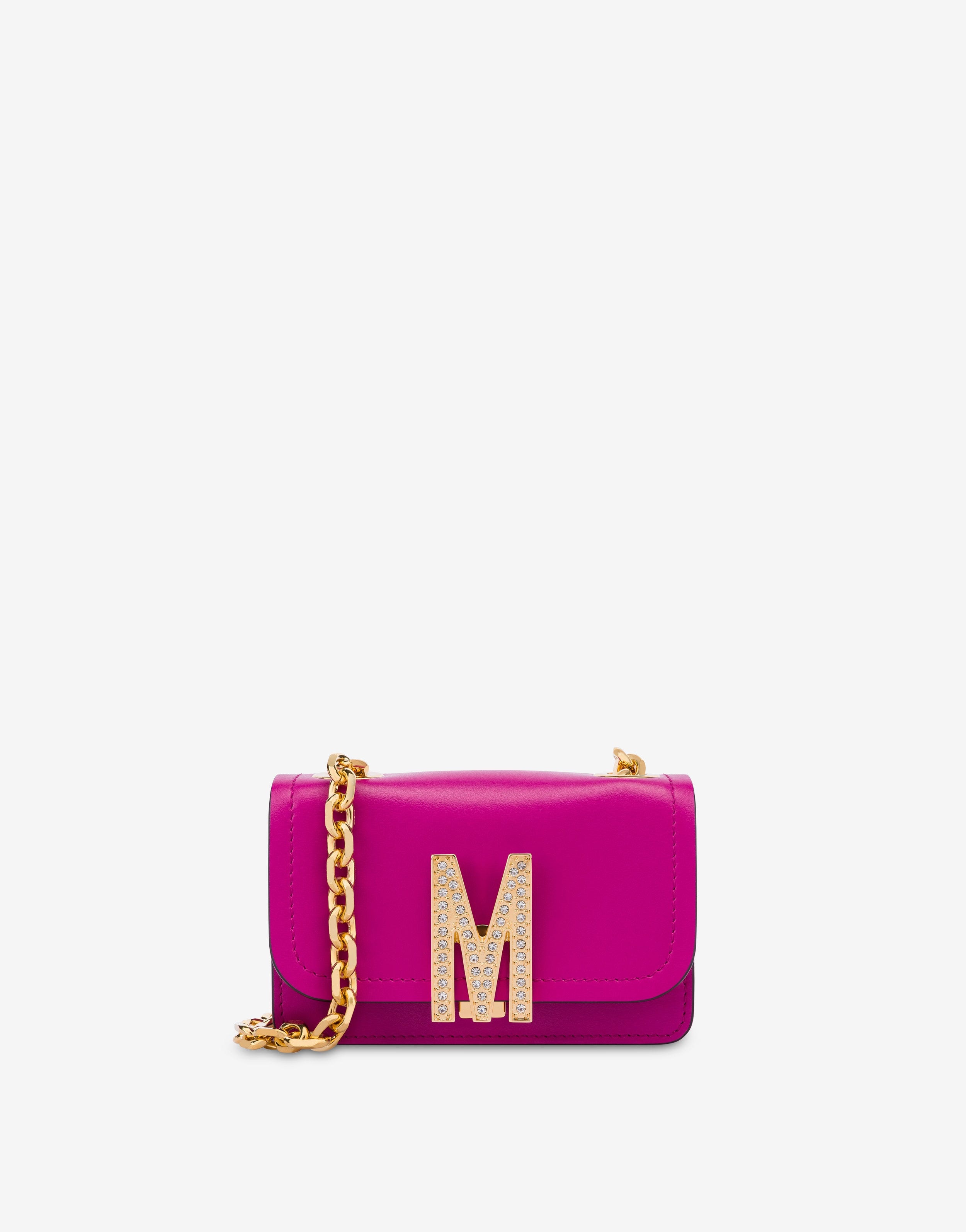 MINI M BAG WITH RHINESTONES - 1