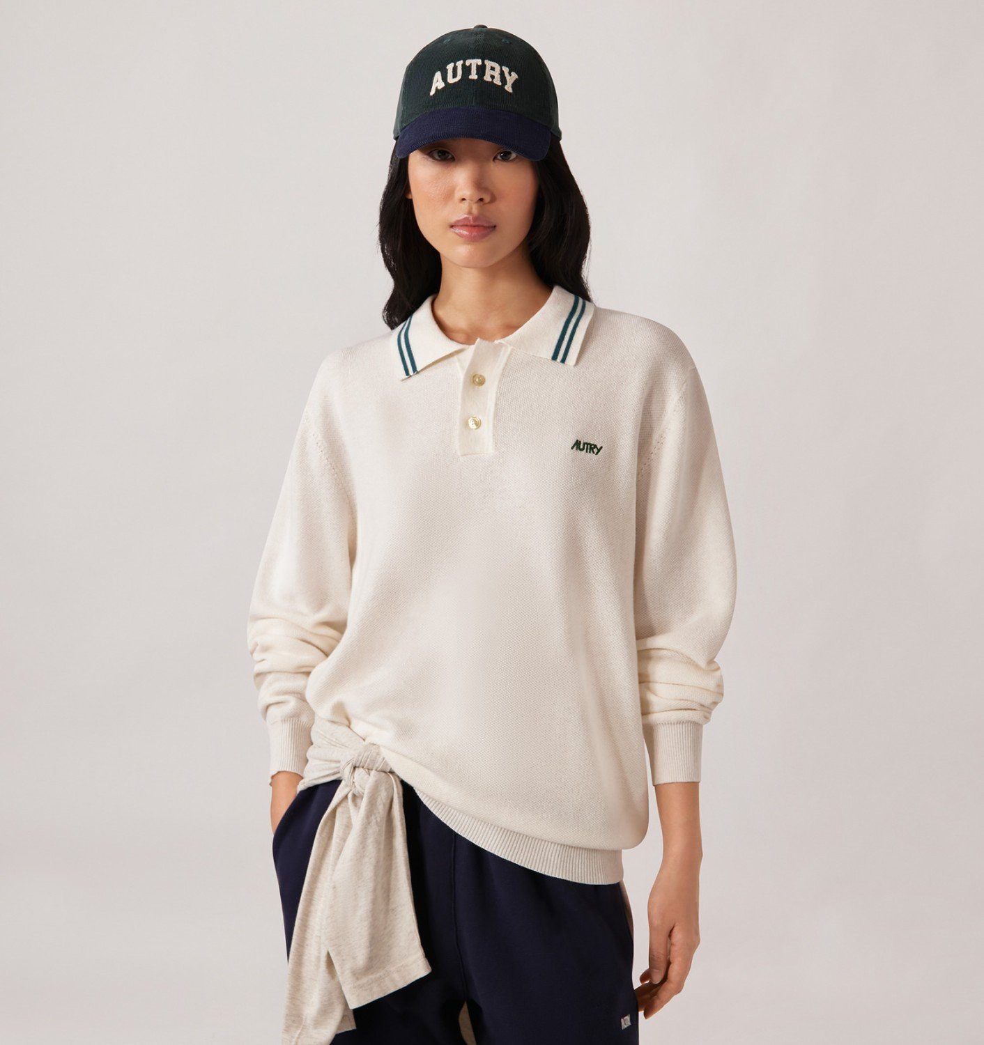 UNISEX KNIT WOOL POLO - 2