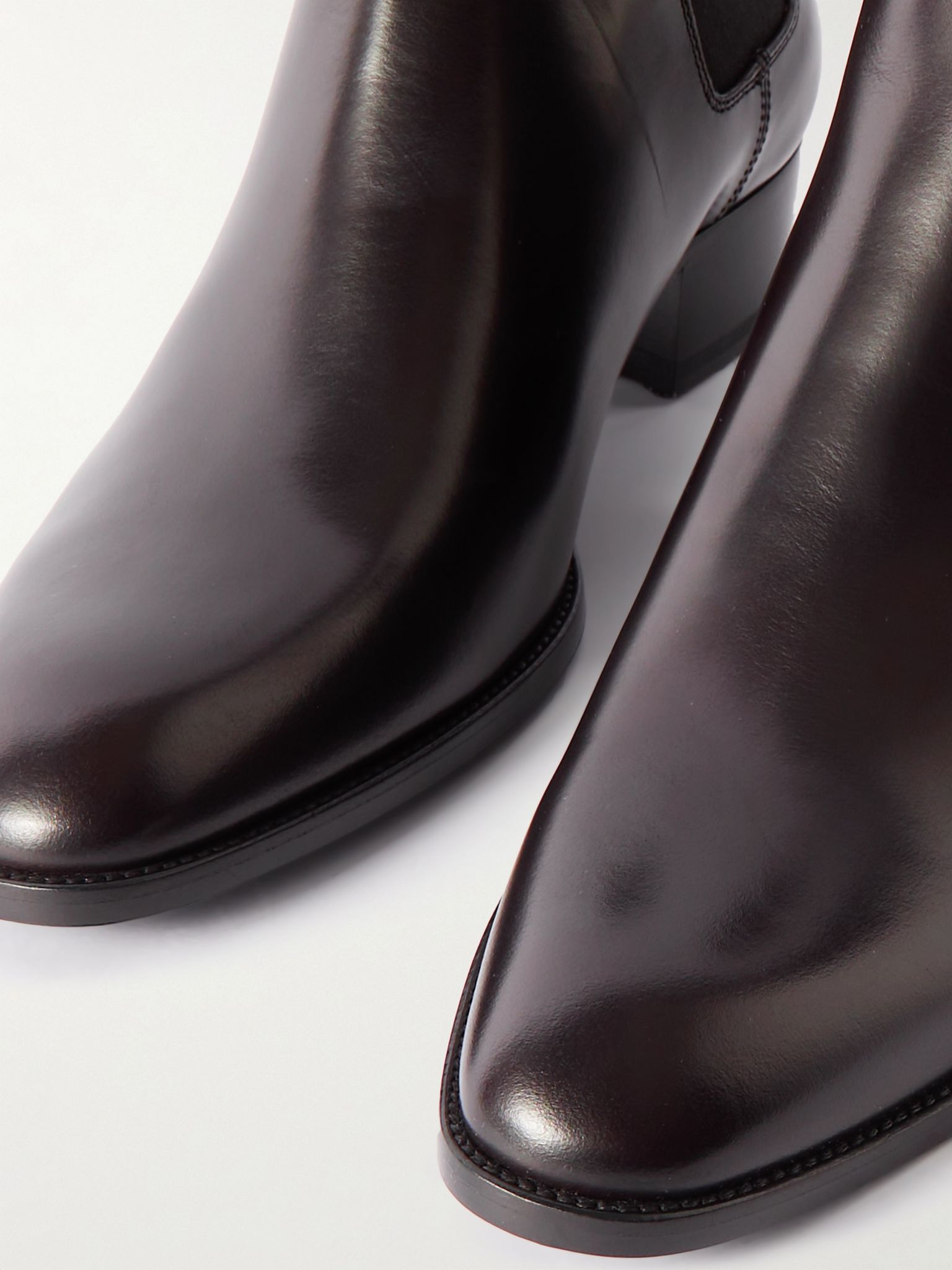 Wyatt Leather Chelsea Boots Brown - 6