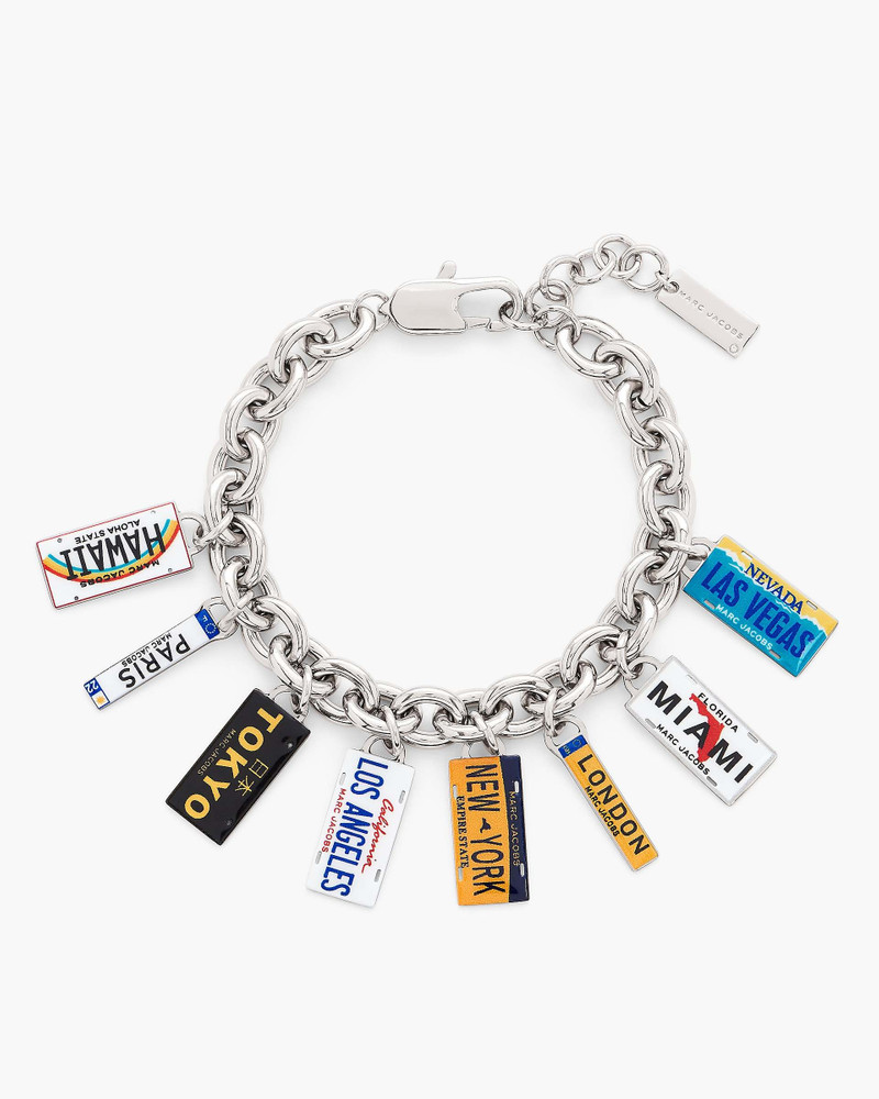 THE CITIES LICENSE PLATE CHARM BRACELET 1