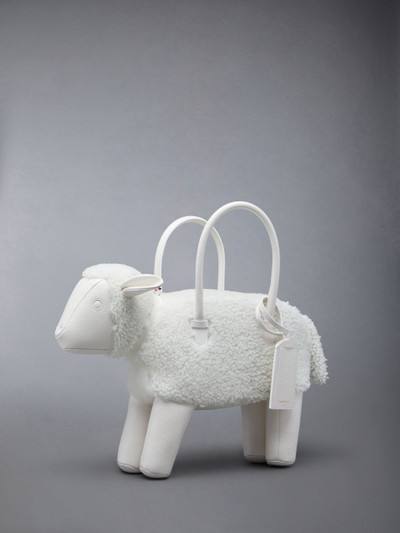 Thom Browne Sheep bag shearling tote bag outlook