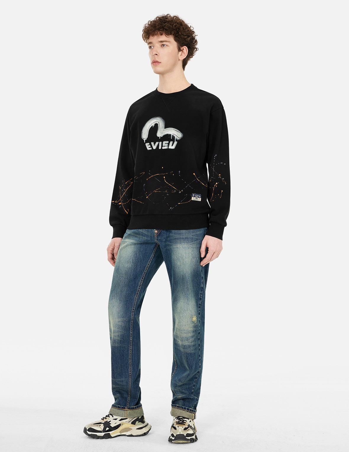 Logo and Seagull Print Relax Fit Sweatshirts - 3