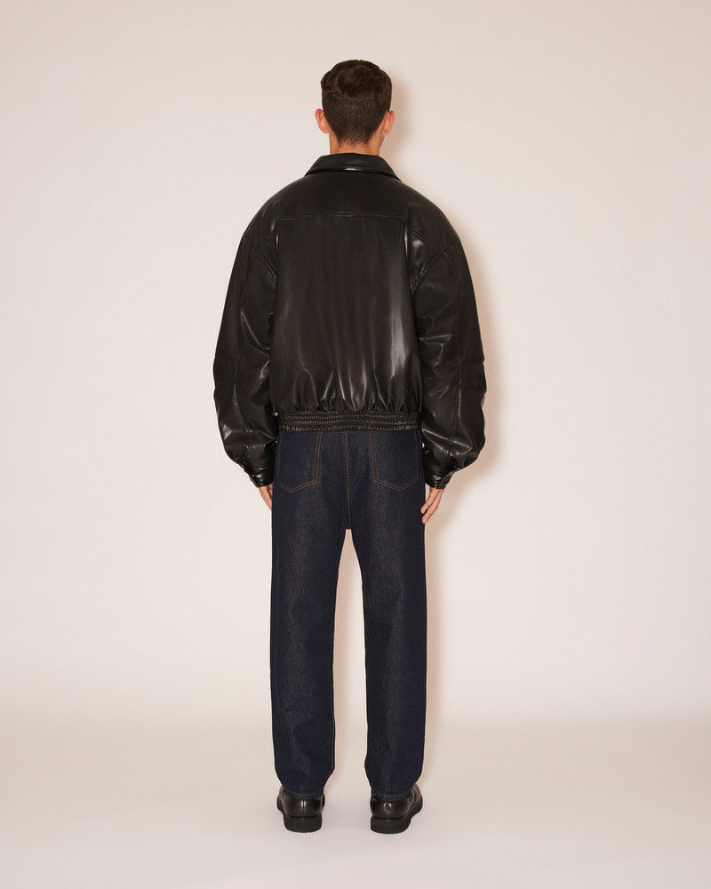 ANDS - Vegan leather bomber jacket - Black 4