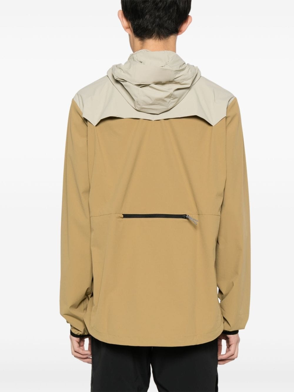 logo-print hooded windbreaker jacket - 4