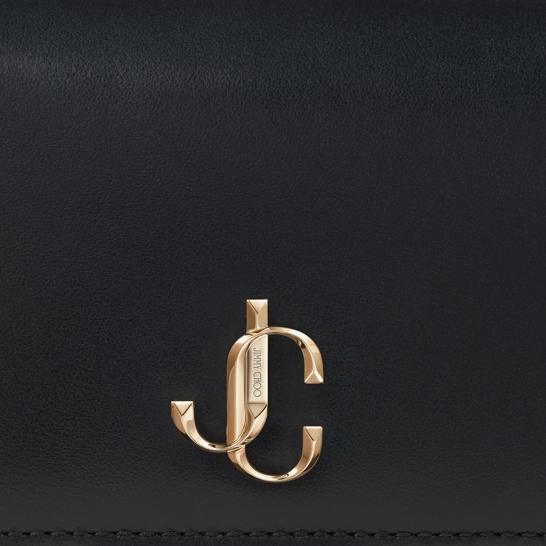 Hanne
Black Smooth Calf Leather Wallet with JC Emblem - 3