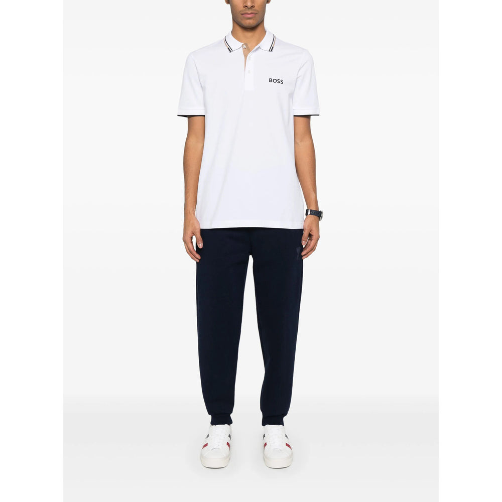 Boss White Polo Shirts Men - 4
