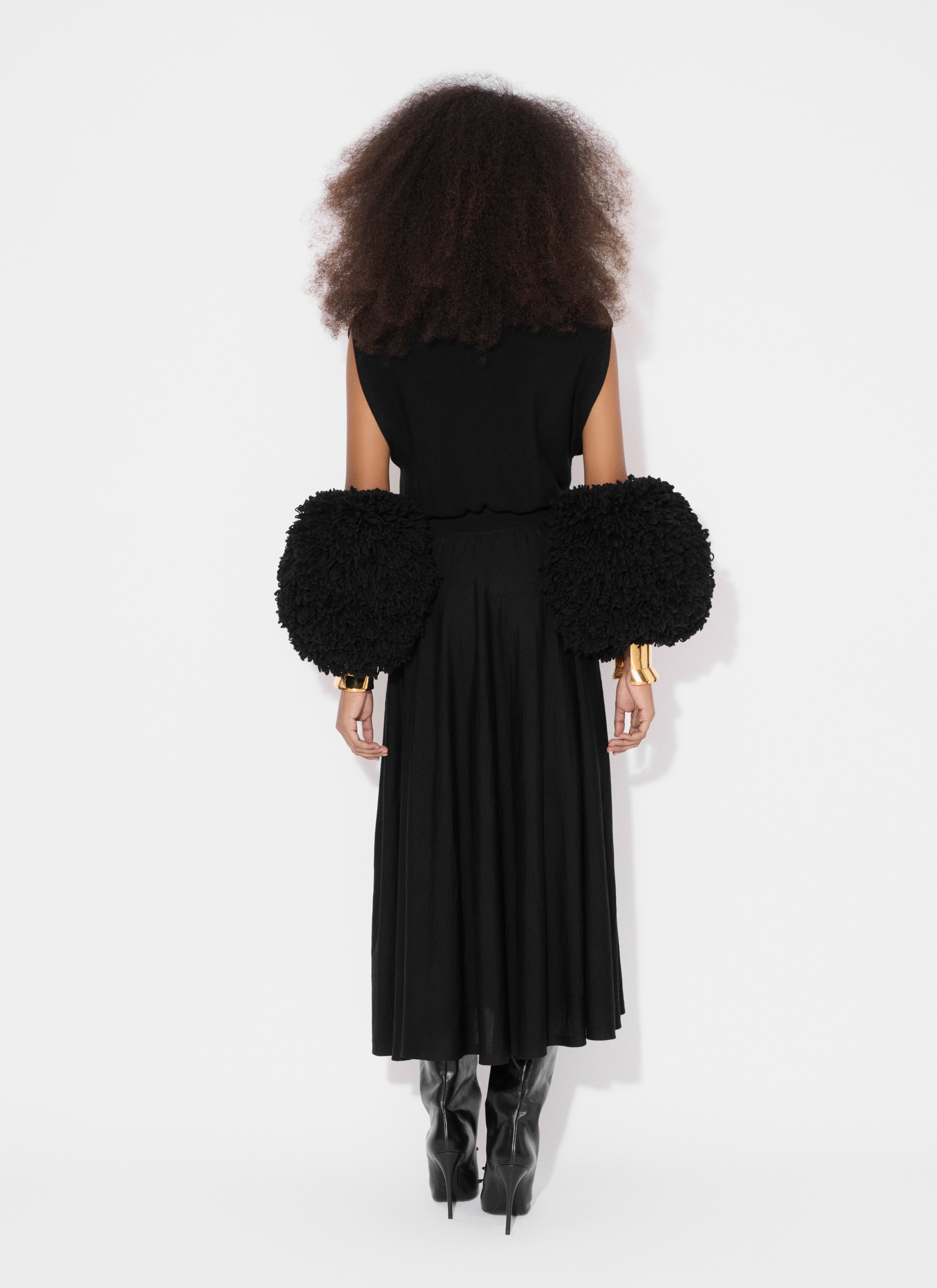 CINCHED KNIT DRESS - 3