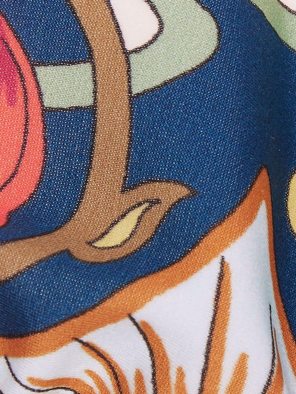 tropical-print bikini top - 4
