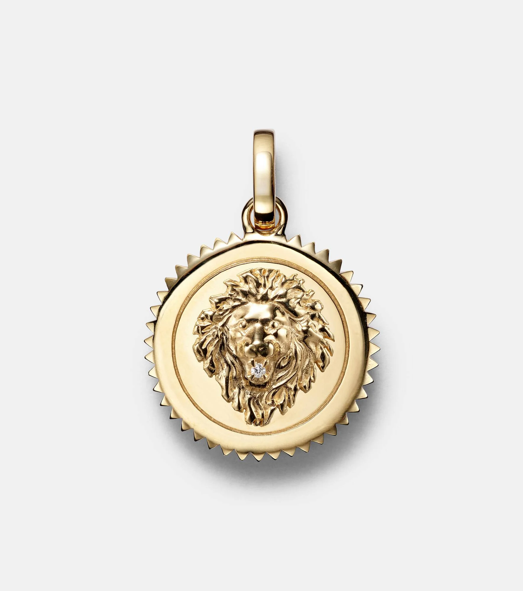 Strength Medium 18kt gold pendant with diamond - 1