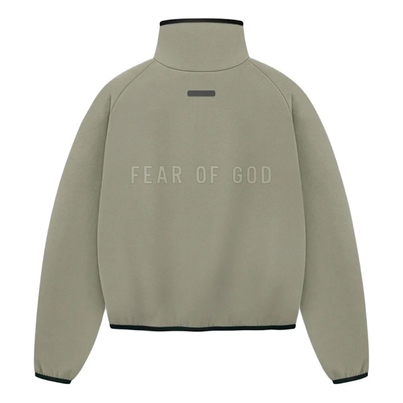(WMNS) adidas x Fear of God Athletics Suede Fleece Track Jacket 'Clay' IY0936 - 1