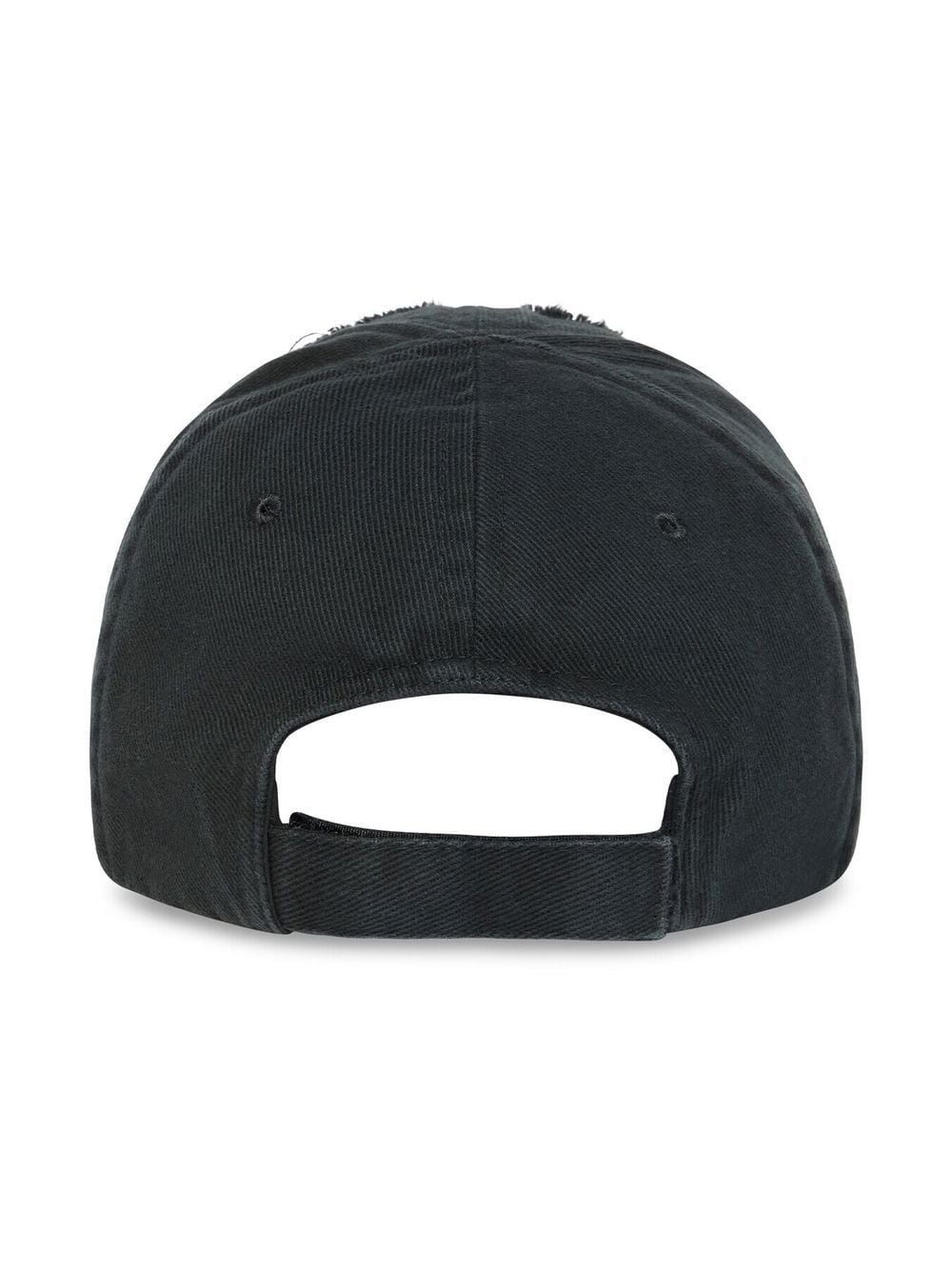 embroidered-logo distressed cap - 2