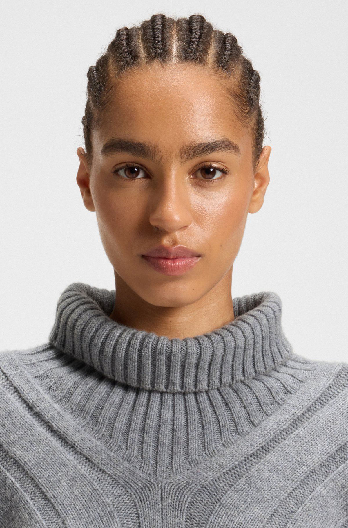 ROLLNECK SWEATER IN VIRGIN WOOL AND CASHMERE - 5