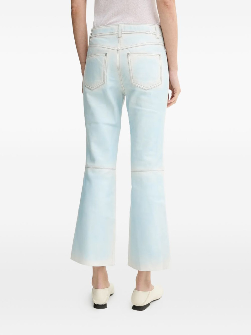 Michaela belt-loop leather trousers 3