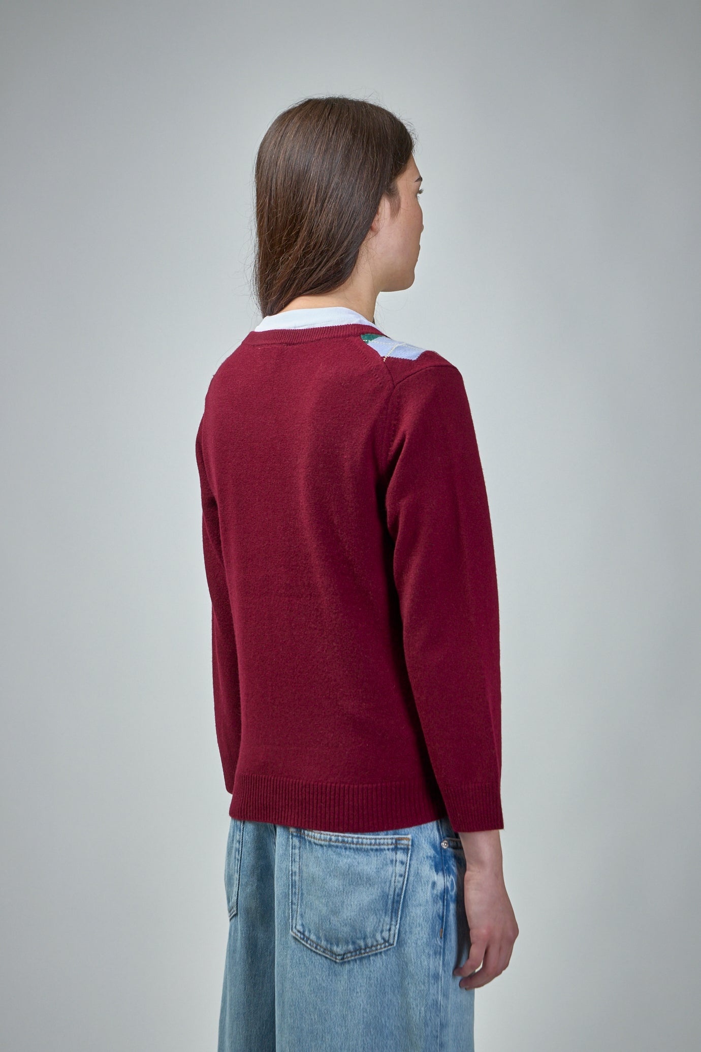 Cashmere Wool Mix Cardigan - 3