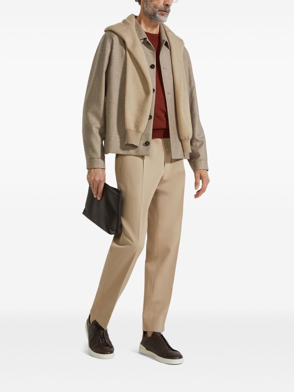 button-down shirt jacket - 2