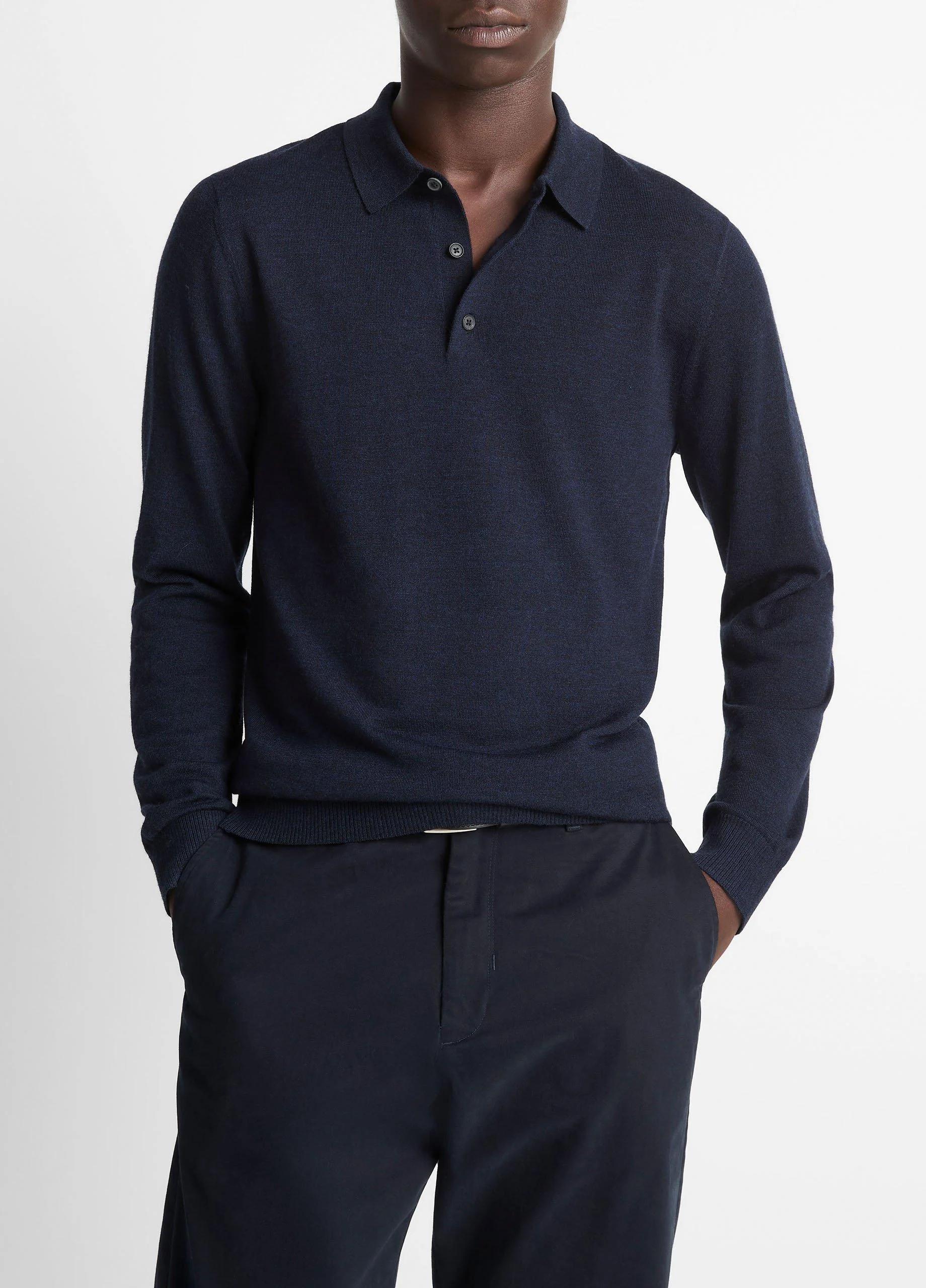 Wool Polo Sweater - 1