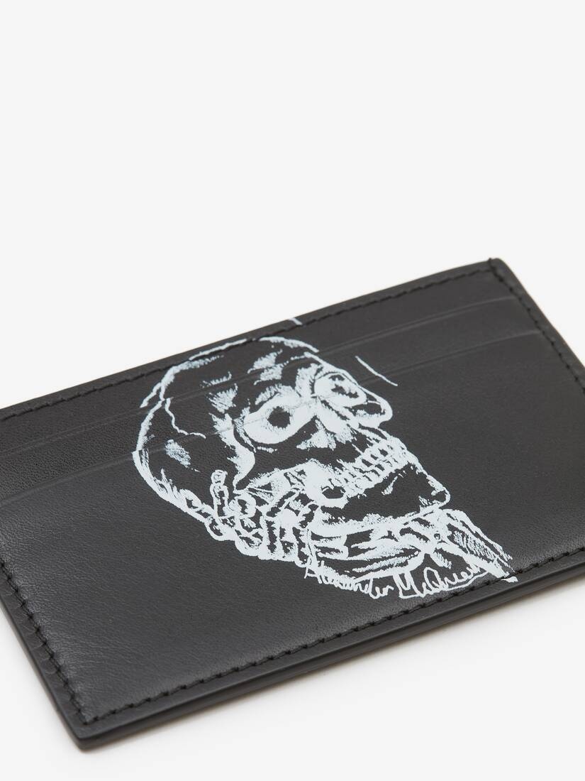 Skull In Hand Card Holder in Black/white - 4