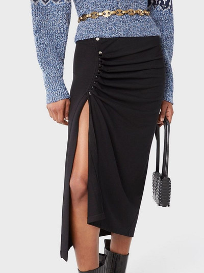 Paco Rabanne BLACK WRAP SKIRT IN JERSEY outlook