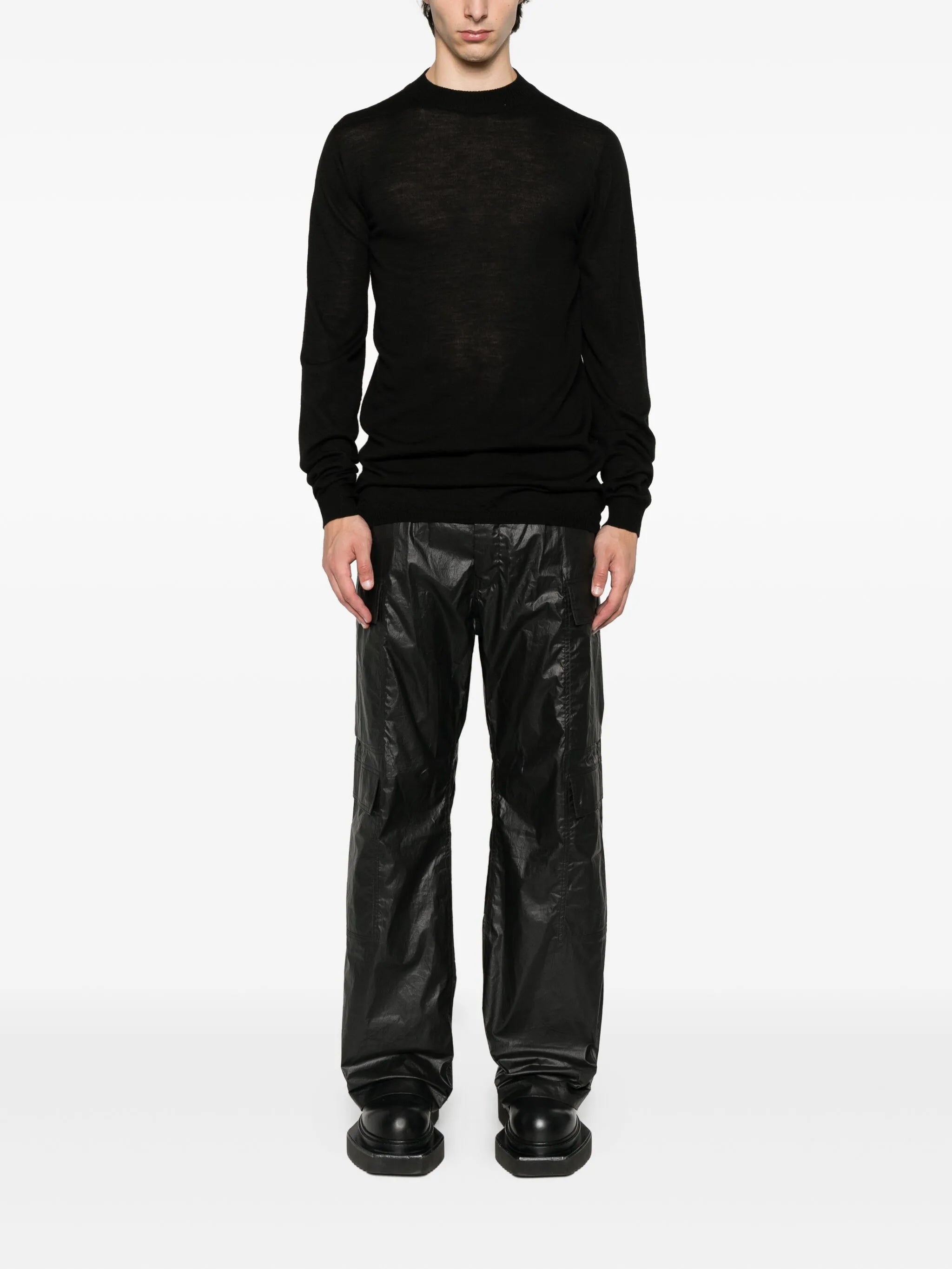 Rick Owens Cargo-pocket Cotton-blend Trousers - 5