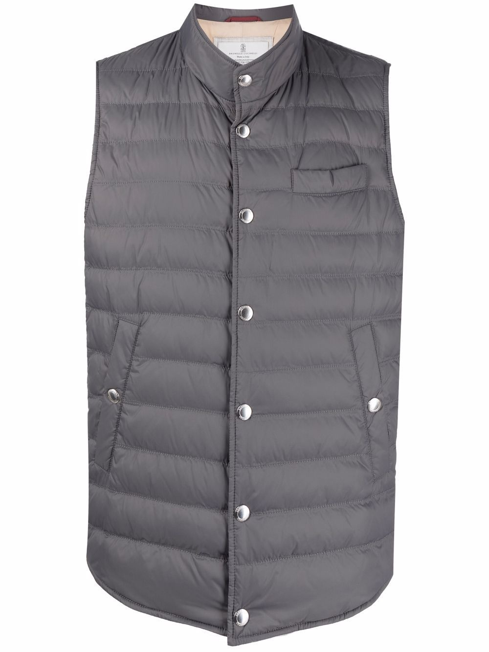 quilted puffer gilet - 1