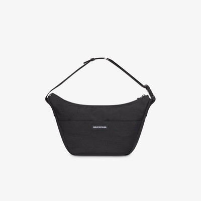 BALENCIAGA Men's Hulk©2021marvel Explorer Sling Bag in Black outlook