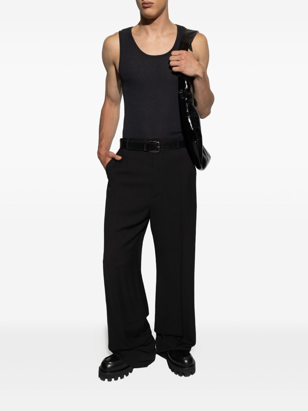 ribbed wool tank top - 2