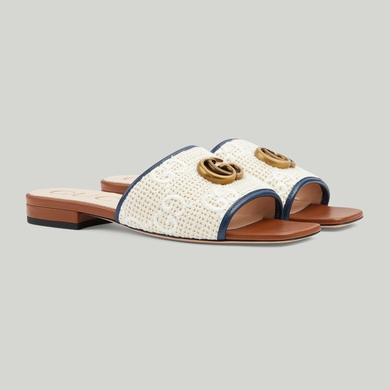 Women's slide sandal with Double G 2