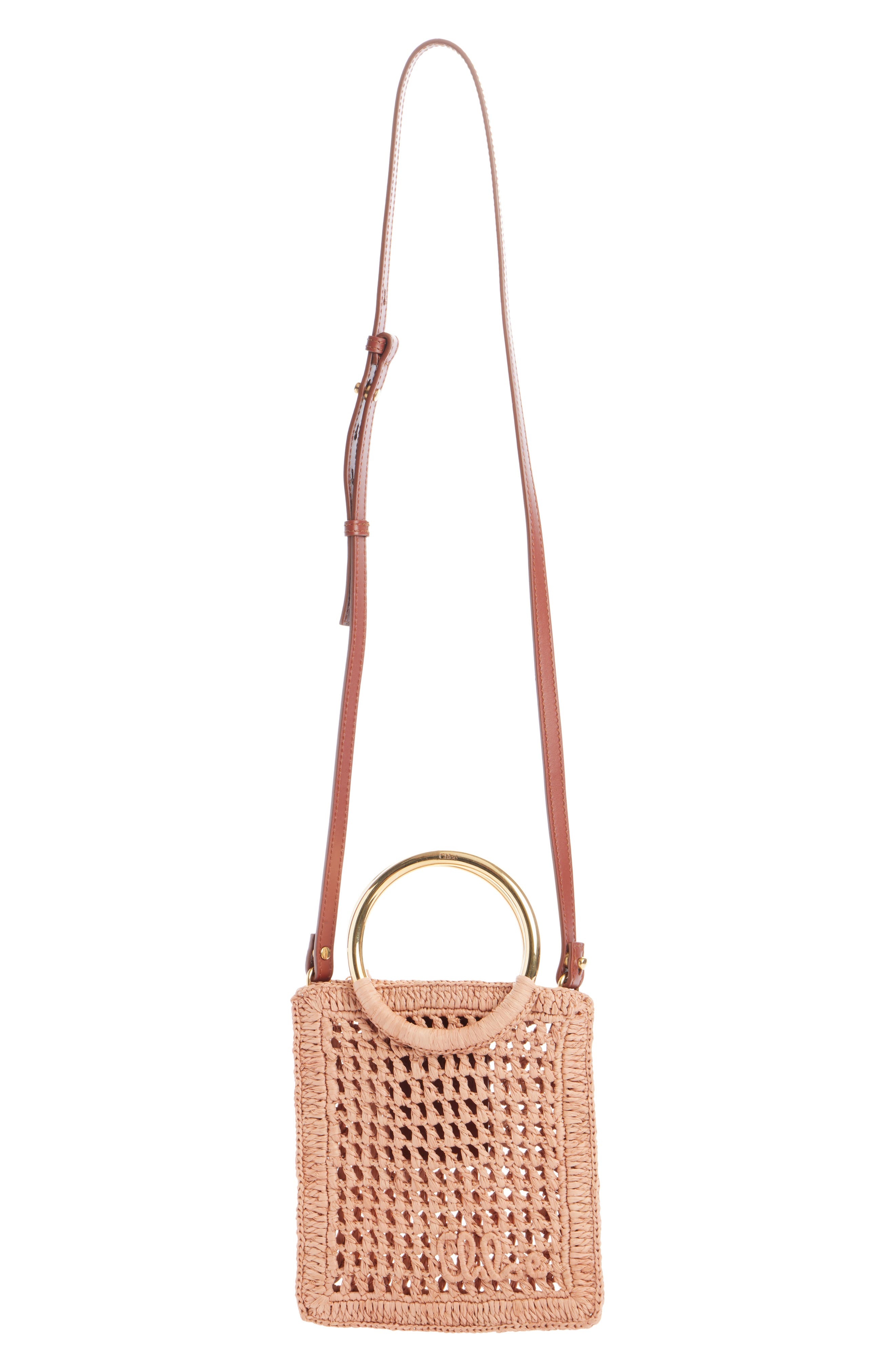 Chloé Mini Summer Banana Raffia Tote in Summery Beige at Nordstrom - 2