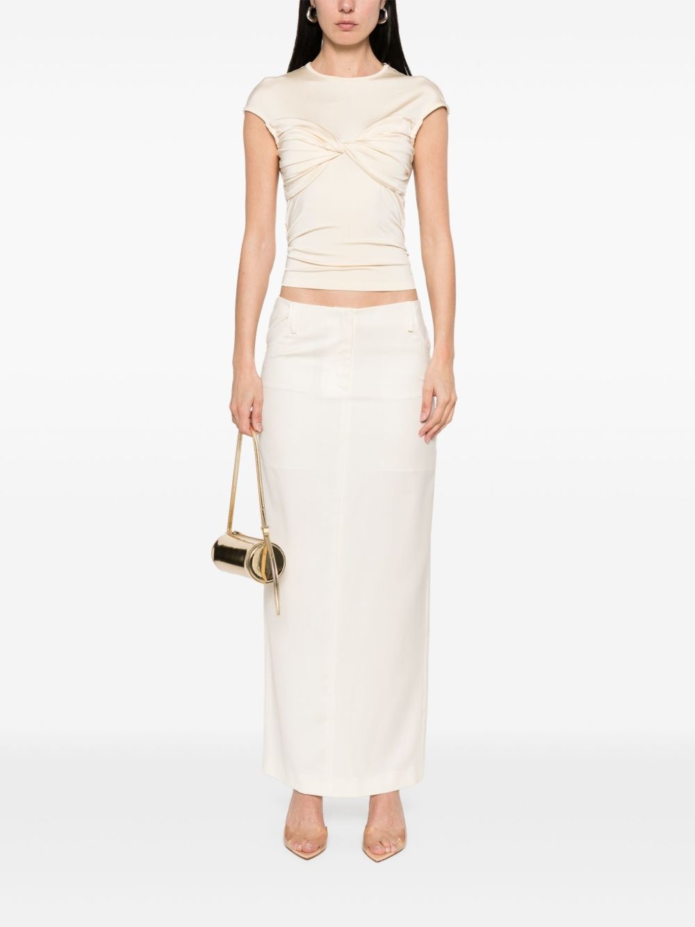 twill maxi skirt - 2