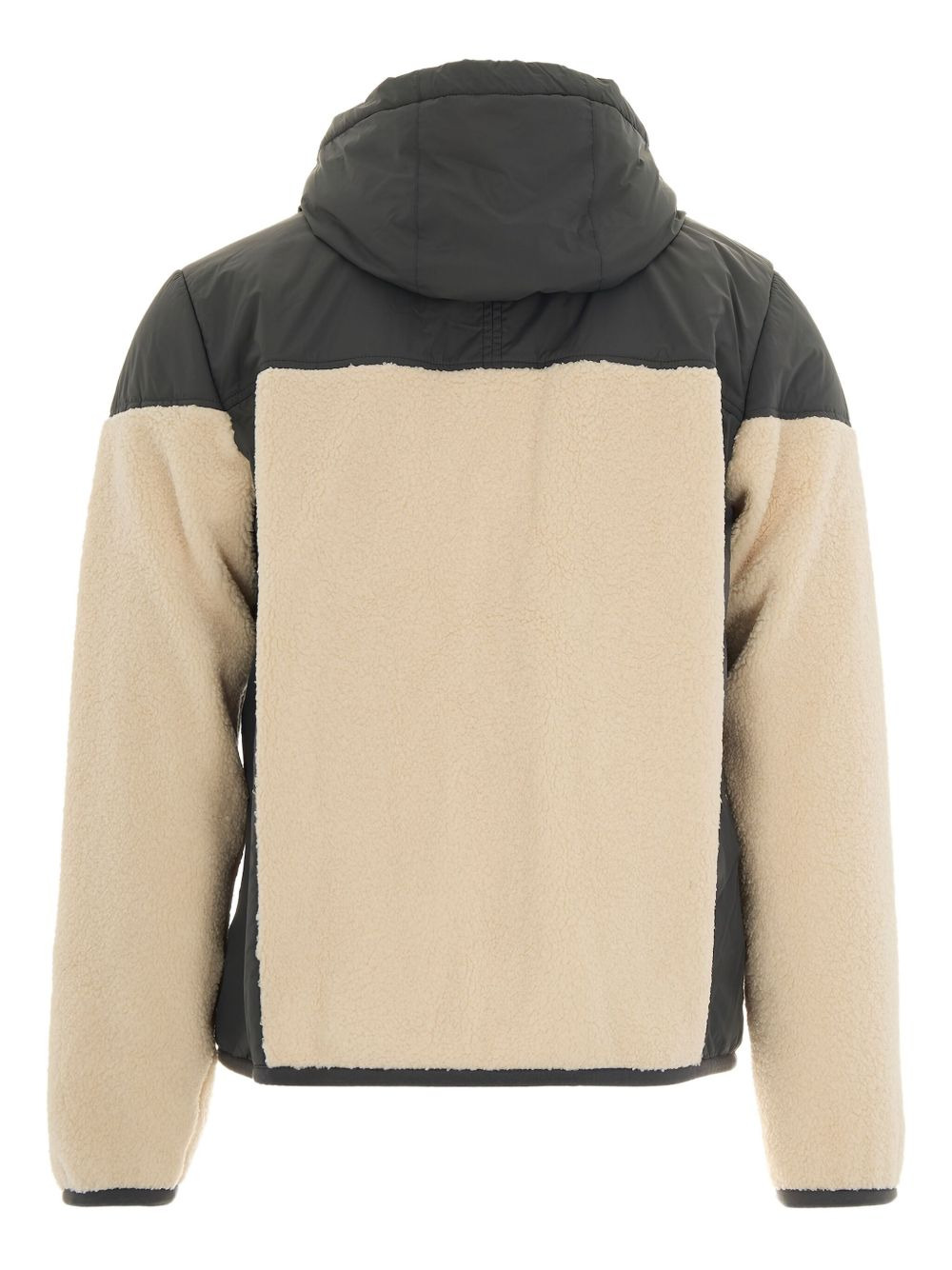 hooded fleece-paneled jacket - 2