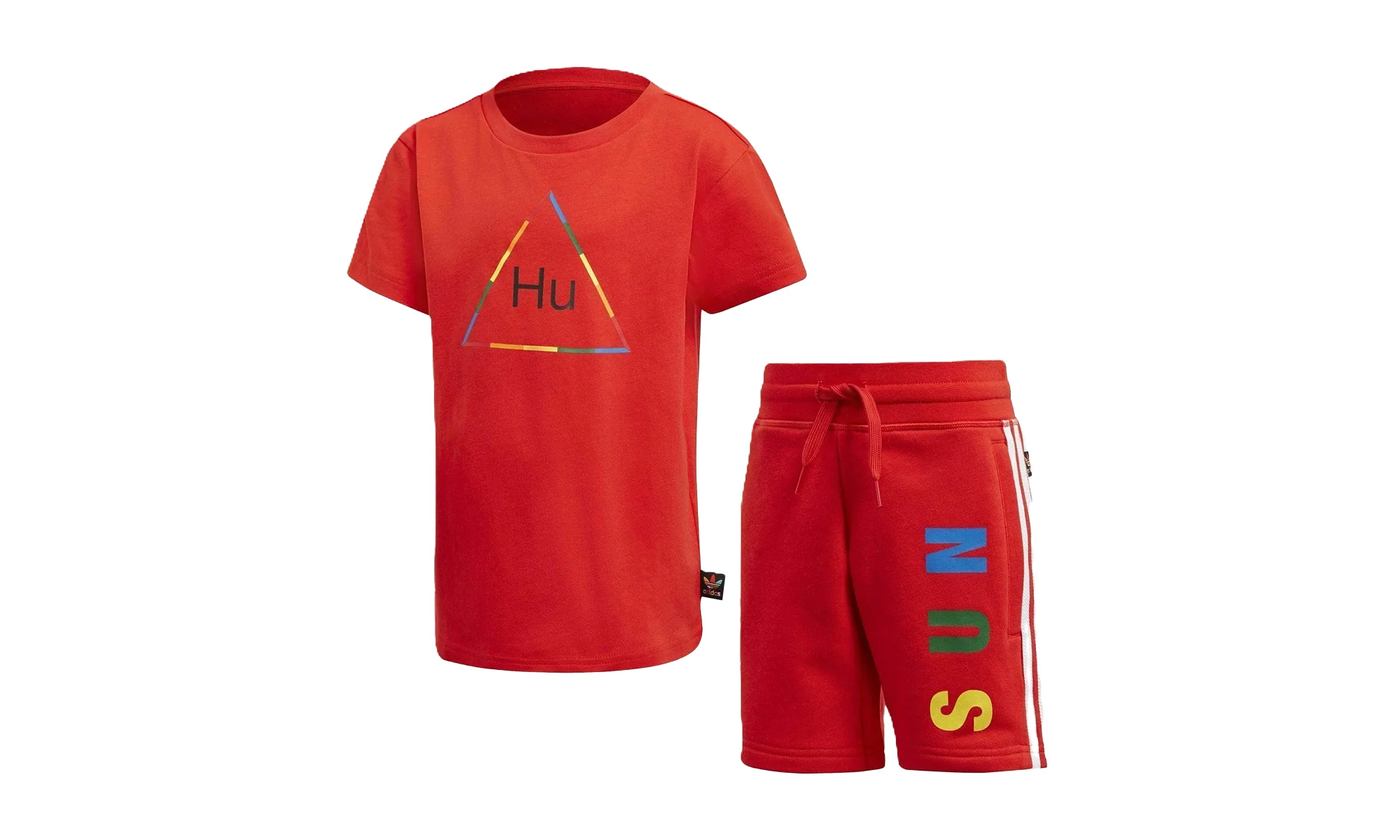 TBIITD Tee & Short Set GS "Pharell Williams - Red" FR9067 - 1