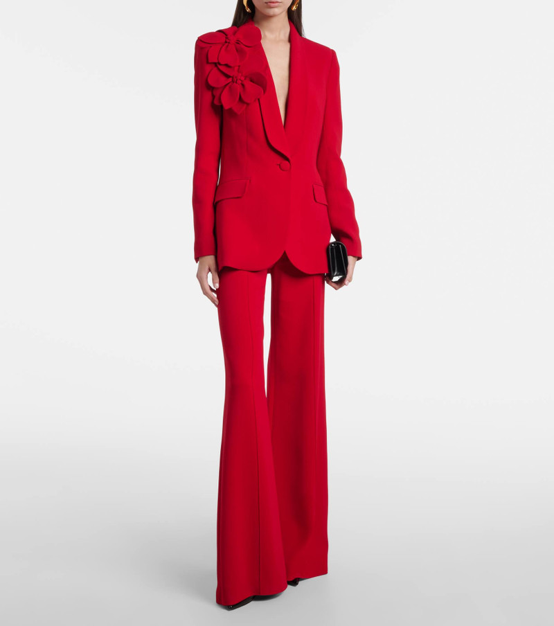 ELIE SAAB High-rise cady flared pants outlook