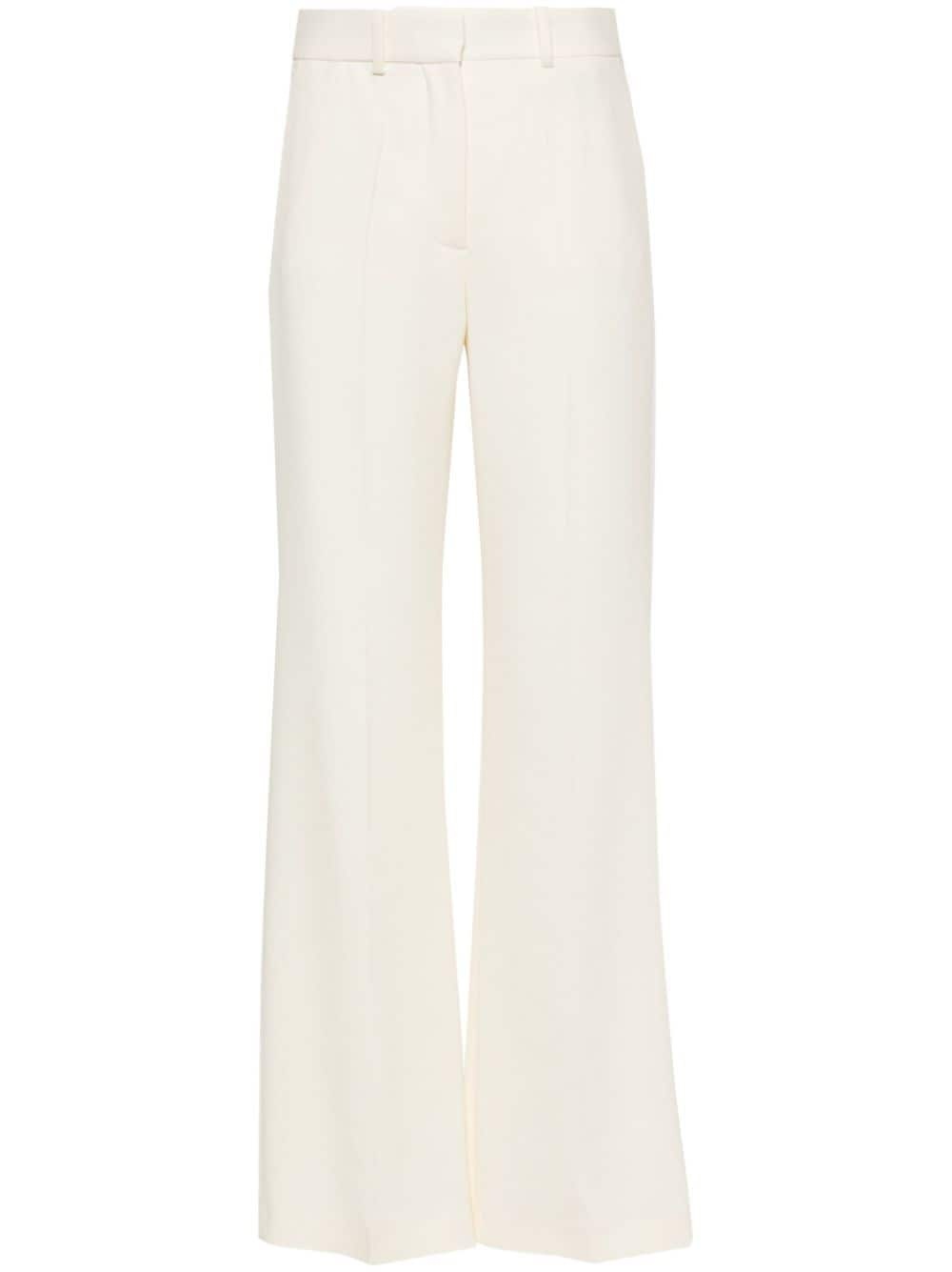 pressed-crease flared trousers - 1