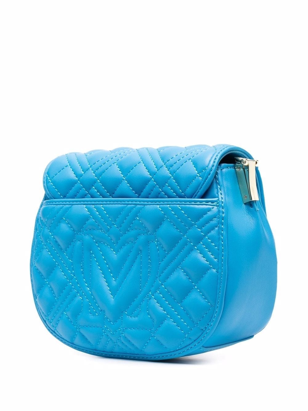 logo-plaque quilted crossbody bag - 4