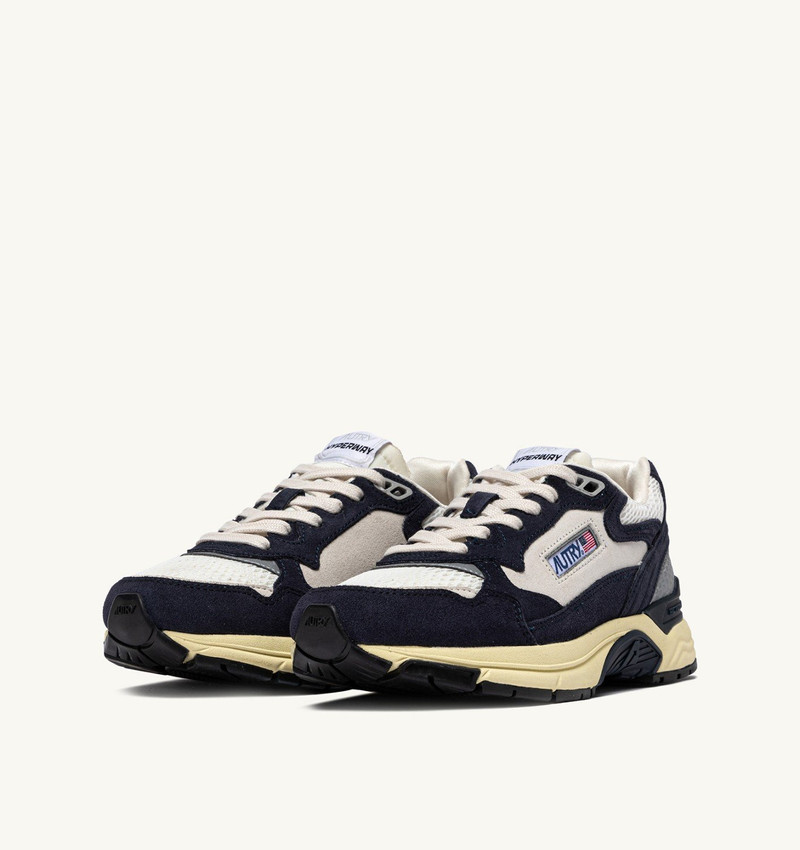 AUTRY HYPERWAY SNEAKERS IN SPACE COLOR AND SILVER-TONE SUEDE AND MESH outlook