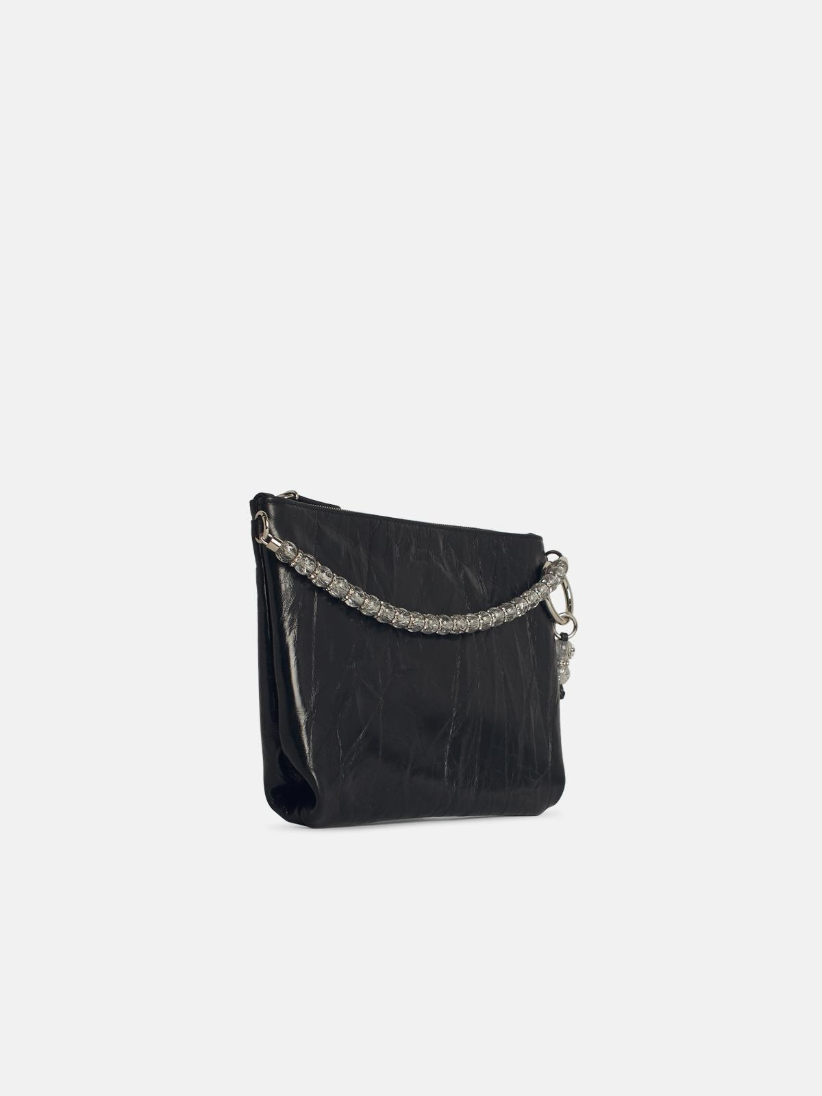 'CALLIE' BLACK LEATHER BAG - 2