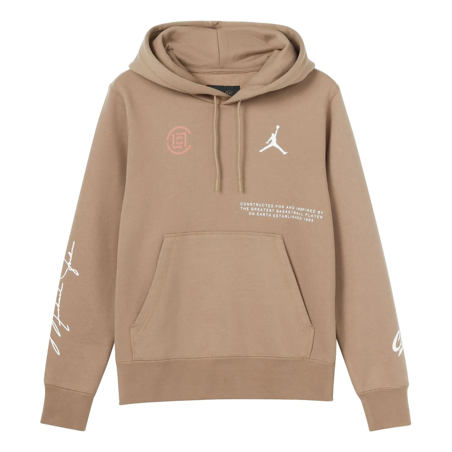 Air Jordan x CLOT Crossover Logo Printing Sports Pullover Asia Edition Brown AR8396-213 - 1