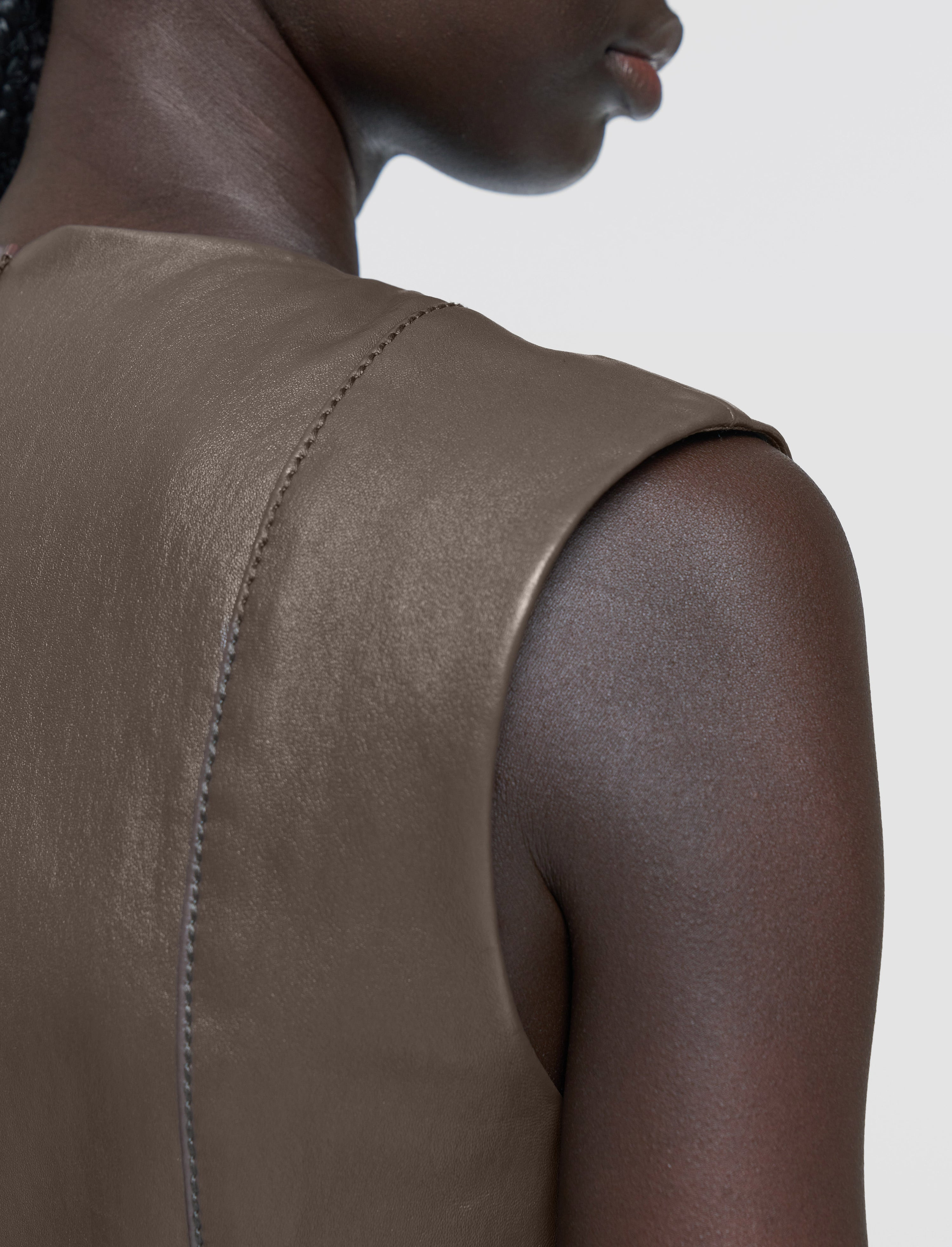 Heidi Leather Stretch Dress - 6