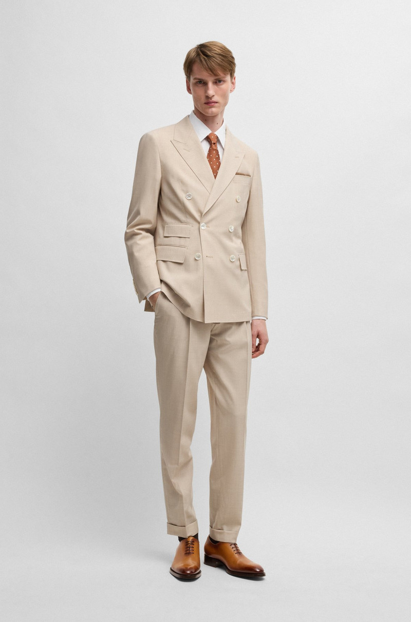 BOSS ITALIAN-MADE OXFORD SHOES IN BURNISHED LEATHER outlook
